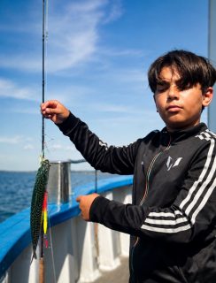 🎣 Dagens fiske på ett spegelblankt Öresund
Det började med lite jakt efter fisken, men vi ger oss inte i första taget. Till slut hittade vi rätt och fick ett riktigt fint kör med både makrill och gråsej 🌊
Böjda spön, härlig stämning och ett sund som låg nästan helt spegelblankt, en sådan dag man gärna stannar kvar lite längre i.
Vi kör två fisketurer om dagen hela sommaren, 8-12 & 13-17⛵️
📞 Boka din plats på 070-201 00 88
Rååbåtarna – vi kan vårt Öresund